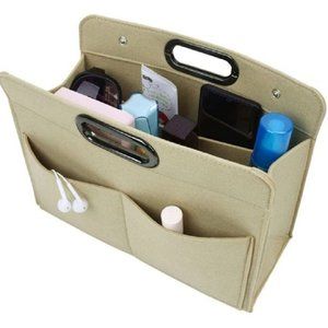 Felt Handbag Organizer Insert-Versatile Multi Pocket Storage Tote Purse Shaper